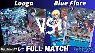 Loogamon VS Blue Flare  Digimon Card Game  BT15 Exceed Apocalypse