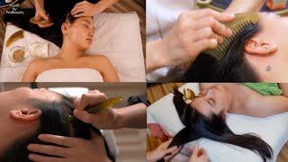 2 HOURS of the Best ASMR Compilation with Head Massage Combing Scratching Brushing & Gua Sha