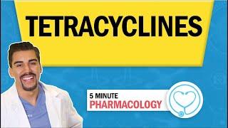 Pharmacology - Tetracyclines Antibiotics nursing RN PN NCLEX