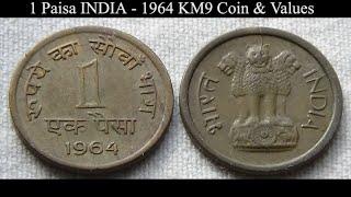 1 Paisa INDIA - 1964 KM9 Coin & Values