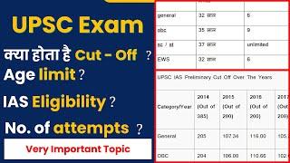 UPSC-IAS Age Limit For UPSC Exam   IAS Eligiblity Criteria 2021  UPSC cut off  Prabhat Exam