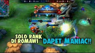 SOLO RANK DI ROMAWI DAPET MANIAC CUY