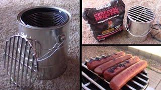 DIY BBQ Grill Homemade Grill Works Awesome Stainless Steel Grill only 4 items needed Easy DIY