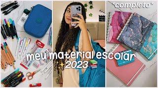 mostrando meu material escolar 2023 *completo*