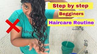 Step by step begginers tutorial _ Haircare Routine Malayalam _ Wavy hair  Curly Hair ...