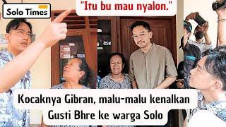 Gibran & Gusti Bhre Blusukan Bareng di Kampung Semanggi Solo Kenalkan Calon Walikota Baru..