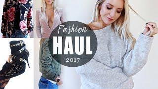 MEGA FASHION HAUL 2017   TRY ON HAUL