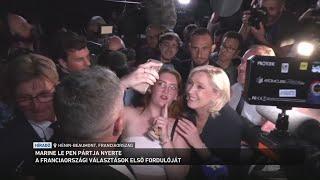 Marine Le Pen pártja nyerte a franciaországi választások első napját