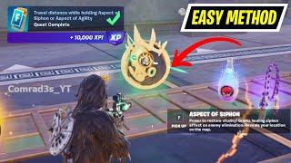 Travel distance while holding Aspect of Siphon or Aspect of Agility Fortnite