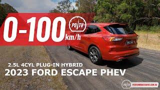 2023 Ford Escape Plug-in Hybrid PHEV 0-100kmh & engine sound