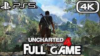UNCHARTED 4 PS5 REMASTERED Gameplay Walkthrough FULL GAME 4K 60FPS No Commentary
