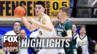 Michigan State Spartans vs. No. 2 Purdue Boilermakers Highlights  CBB on FOX