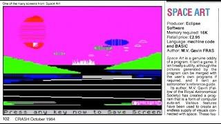 Space Art  1984  ZX Spectrum 16K