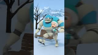 Ice skating  ARPO The Robot SHORTS  Funny Kids Cartoons #shorts  #arpo #kidsvideos #robotcartoons