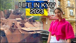 REAL LIFE IN KYIV 2023 showing you nice districts