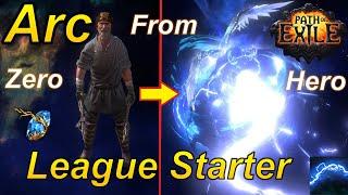 3.24 The Ultimate Arc Lightning League Starter Build Zero to Hero - Path of Exile