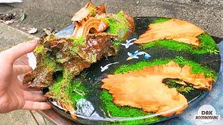 Resin Art - Epoxy River Table vs Wood  Woodworking Projects