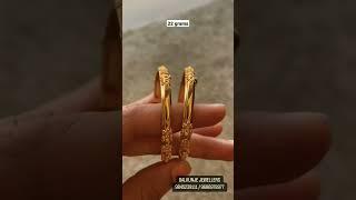 only 22 grams gold bangles designslight weight gold banglesfancy bangles