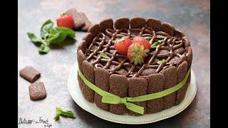 TORTA CHARLOTTE NOCCIOLA E CIOCCOLATO - Ricetta e preparazione - Videocorsi Pro