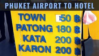  PHUKET Airport To Patong Kata and Karon by Shared Mini Bus  Direct To Hotel  Complete Details