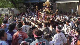 萩中神社例大祭_2の2・宮出し～渡御（ヨコタ）～宮入り 20240825 喧嘩！？