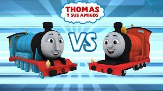 El tren Tomas en español - Tomas y sus amigos en carreras de trenes GoGo. Gordon.