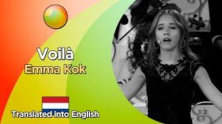 Emma Kok - Voilà Lyrics in French and translated into English