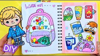 Inside outWhat’s In My Bag #riley #tocaboca #paperdiy #asmr #종이놀이 #backtoschool