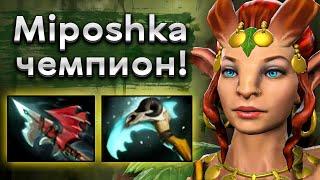 Мипошка двукратный чемпион Инта Энчантресс - Miposhka Enchantress 7.34 DOTA 2