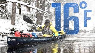 Canoe Camping Alone - Freezing Adirondack Wilderness