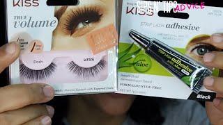 Kiss True Volume Posh Lashes & Aloe Glue TIPS + REVIEW & DEMO