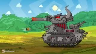 Rebirth of Leviathan. Ratte vs Leviathan. Cartoons about Tanks