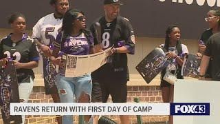 Baltimore Ravens encourage fans to be in on the action at training camp