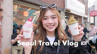 Korea Travel Vlog Seongsu  shopping  cute cafes  dessert