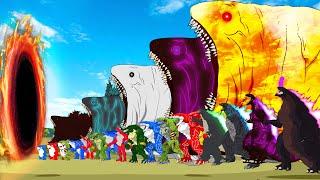EVOLUTION OF BLOOP vs GODZILLA SHARKZILLA DINOSAURS  Monsters Ranked From Weakest To Strongest