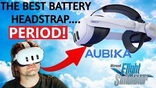 FIXING the BIGGEST problems with the Meta Quest 3... BATTERY LIFE & COMFORT Aubika Headstrap  MSFS