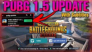 How to Update PUBG Mobile 1.5 version  1.5 update  PUBG 1.5 update  with Subtitles