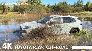 TOYOTA RAV4 HYBRID OFF ROAD TEST in the Mud Sand and Water RAV4 ADVENTURE DRIVING REVIEW