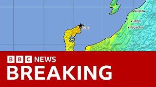 Tsunami warning in Japan after strong earthquake  BBC News