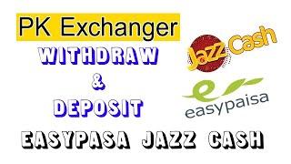 How To Withdraw Money From EasyPaisa jazzcash to pkexchanger  pkexchanger withdraw to easypaisa