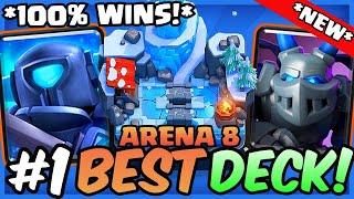 *NEW* #1 BEST DECK FOR ARENA 8 IN CLASH ROYALE