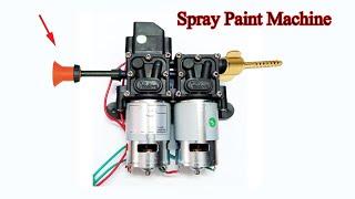 Make a Powerful Spray Paint Machineawesome  diy creative idea