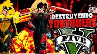 DESTRUYENDO a YOUTUBERS en GTA 5   MIKECRACK MIKE EXE LEÓN PICARÓN DULLKON