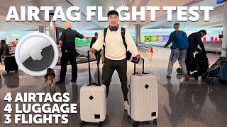 Ultimate Air Tag Test - Triple Header Flight Four AirTags in Luggage