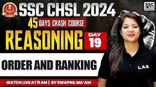 SSC CHSL REASONING 2024  ORDER AND RANKING TRICKS  SSC CHSL REASONING CLASS BY SWAPNIL MAAM