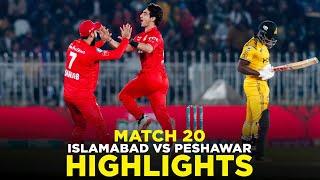 PSL 9  Full Highlights  Islamabad United vs Peshawar Zalmi  Match 20  M2A1A