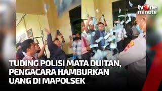Kritik Polisi Pengacara Hamburkan Uang Rp40 Juta di Mapolsek Banyuwangi  tvOne Minute