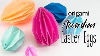 Origami Accordion Easter Eggs Tutorial - DIY - Paper Kawaii