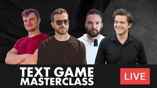 Text Game Masterclass w Austen Summers Kevin Wilder and A.G Hayden