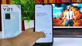 How to Change Font size in VIVO Y21  Phone Trickz English